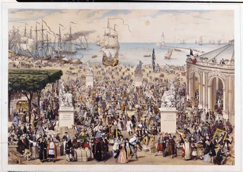 A Market under the Universal Democratic and Social Republic, 1848